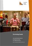 Image of drumming events brochure from Creative Team Events