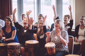 Team building drumming